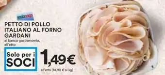 Coop PETTO DI POLLO ITALIANO AL FORNO GARDANI offerta