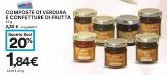 COMPOSTE DI VERDURA E CONFETTURE DI FRUTTA 42 g