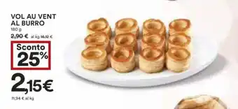 Coop VOL AU VENT AL BURRO 180 g offerta