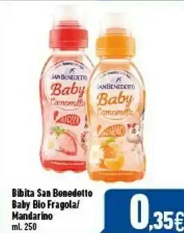 C+C Italmarket San Benedetto Baby Camomilla Bio Gusto Mandarancio 250 G(ml) offerta
