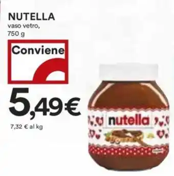 Coop NUTELLA vaso vetro, 750 g offerta