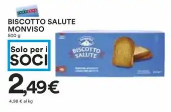 Coop BISCOTTO SALUTE MONVISO 500 g offerta