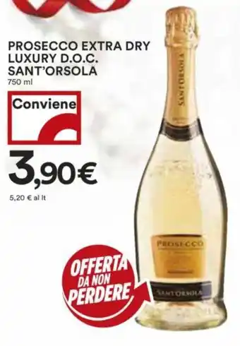 Coop PROSECCO EXTRA DRY LUXURY D.O.C. SANT'ORSOLA 750 ml offerta