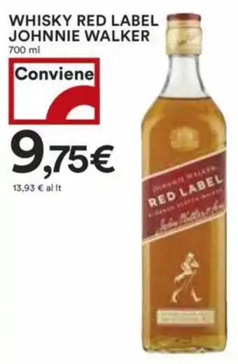 Coop WHISKY RED LABEL JOHNNIE WALKER 700 ml offerta