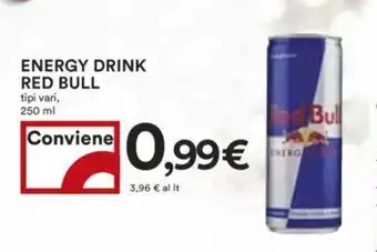 Coop ENERGY DRINK RED BULL tipi vari, 250 ml offerta
