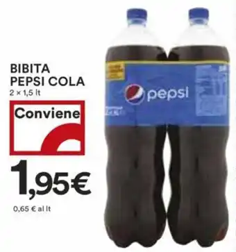 Coop BIBITA PEPSI COLA 2 x 1,5 lt. offerta