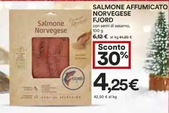 Coop SALMONE AFFUMICATO NORVEGESE FJORD 100 g offerta