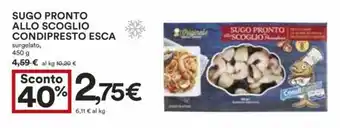 Coop SUGO PRONTO ALLO SCOGLIO CONDIPRESTO ESCA 450 g offerta