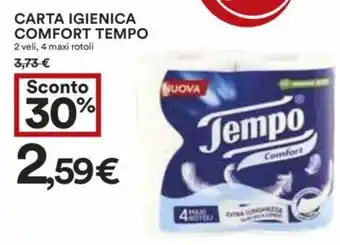 Coop CARTA IGIENICA COMFORT TEMPO offerta