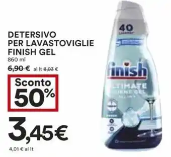 Coop DETERSIVO PER LAVASTOVIGLIE FINISH GEL 860 ml offerta