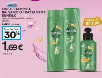 Coop LINEA SHAMPOO, BALSAMO O TRATTAMENTI SUNSILK 250 ml offerta