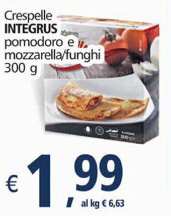 Integrus Crespelle Pomodoro e Mozzarella/Funghi 300 g