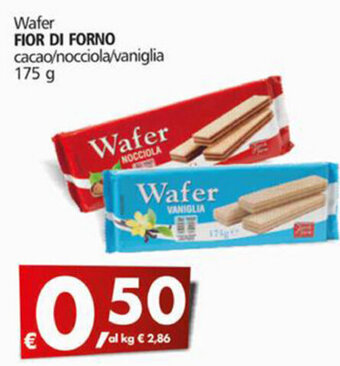 Alter Discount Wafer Fior Di Forno Cacao/Nocciola/Vaniglia 175 g offerta