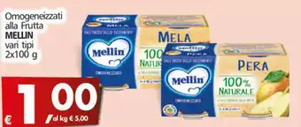 Mellin Omogeneizzati Alla Frutta 2x100 g