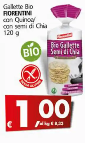 Fiorentini Gallette Bio Con Quinoa/Con Semi di Chia 120 g