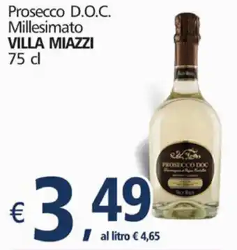 Alter Discount Villa Miazzi Prosecco D.O.C. Millesimato 75 cl offerta