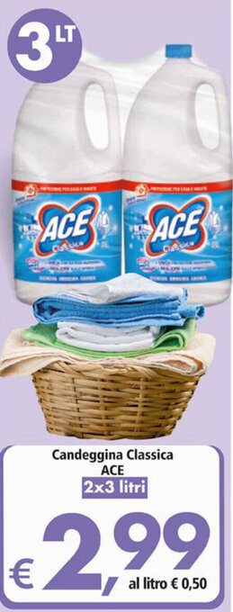 Ace Candeggina Classica 2x3 litri