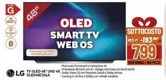 Expert TV OLED 48" UHD 4K OLED48C24LA offerta