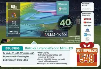 Expert TV Mini-LED ULED 55" 4K Ultra HD offerta
