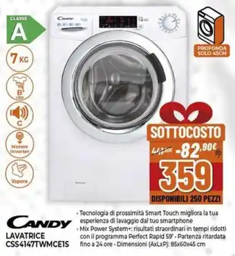 Expert Candy LAVATRICE CSS4147TWMCE1S offerta
