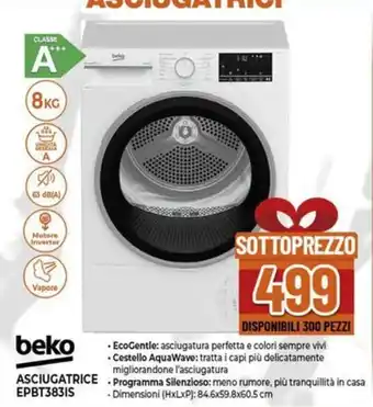 beko ASCIUGATRICE EPBT383IS