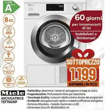 Expert Miele ASCIUGATRICE TEF765WP offerta