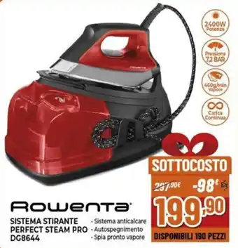 Expert Rowenta SISTEMA STIRANTE PERFECT STEAM PRO DG8644 offerta