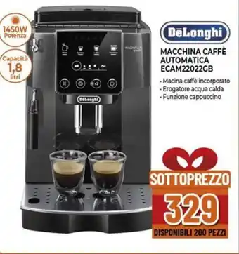 Expert DeLonghi MACCHINA CAFFÈ AUTOMATICA ECAM22022GB offerta