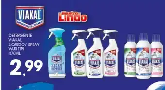 Despar DETERGENTE VIAKAL LIQUIDO/ SPRAY VARI TIPI 470ML offerta