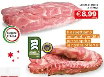 Mercatò LONZA DI SUINO A TRANCI offerta