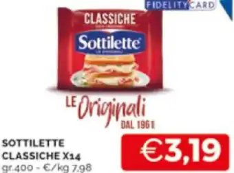 Mercatò SOTTILETTE CLASSICHE X14 gr.400 offerta