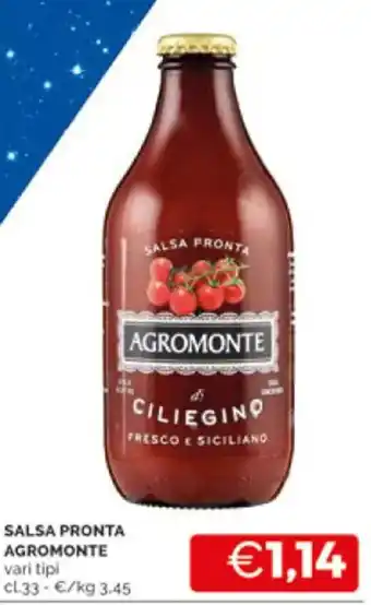 SALSA PRONTA AGROMONTE vari tipi Cl.33