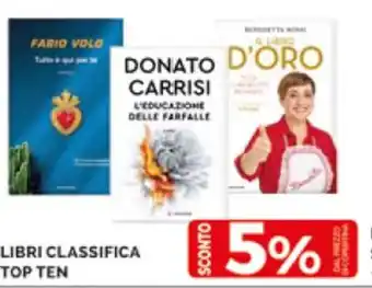 Mercatò LIBRI CLASSIFICA TOP TEN offerta