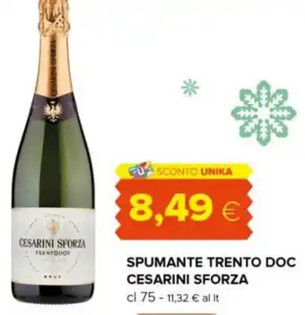 Tigre SPUMANTE TRENTO DOC CESARINI SFORZA cl 75 offerta