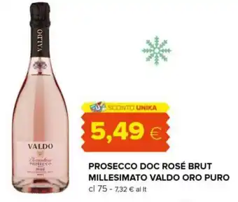 Tigre PROSECCO DOC ROSÉ BRUT MILLESIMATO VALDO ORO PURO cl 75 offerta