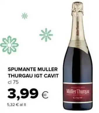 Tigre SPUMANTE MULLER THURGAU IGT CAVIT cl 75 offerta