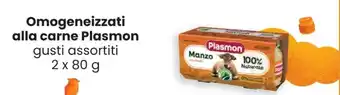 Interspar Omogeneizzati alla carne Plasmon gusti assortiti 2 x 80 g offerta