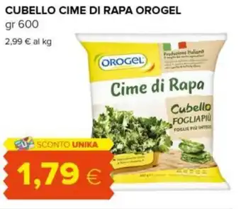 Tigre CUBELLO CIME DI RAPA OROGEL gr 600 offerta