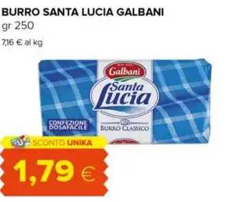 Tigre BURRO SANTA LUCIA GALBANI gr 250 offerta