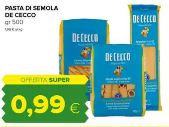 Tigre PASTA DI SEMOLA DE CECCO gr 500 offerta