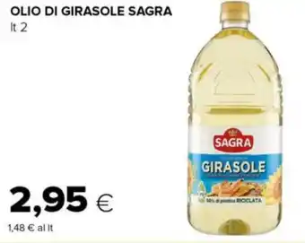 Tigre OLIO DI GIRASOLE SAGRA lt 2 offerta