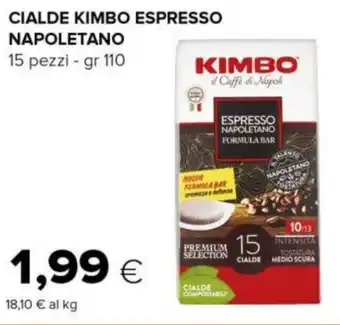 Tigre CIALDE KIMBO ESPRESSO NAPOLETANO 15 pezzi - gr 110 offerta