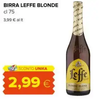 Tigre BIRRA LEFFE BLONDE cl 75 offerta