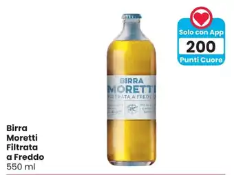 Interspar Birra Moretti Filtrata a Freddo 550 ml offerta