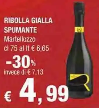 Crai RIBOLLA GIALLA SPUMANTE Martellozzo cl 75 offerta