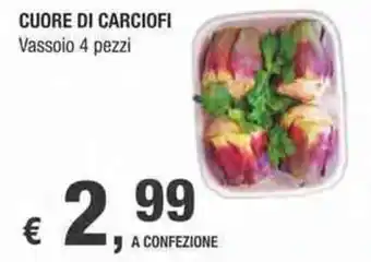 Crai CUORE DI CARCIOFI Vassoio 4 pezzi offerta