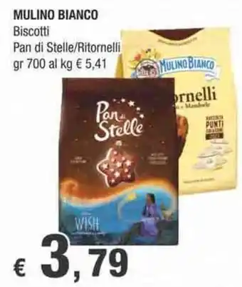 Crai MULINO BIANCO Biscotti Pan di Stelle/Ritornelli gr 700 offerta