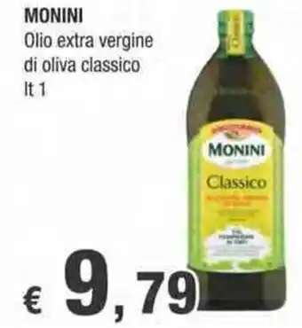 Crai MONINI Olio extra vergine di oliva classico lt 1 offerta