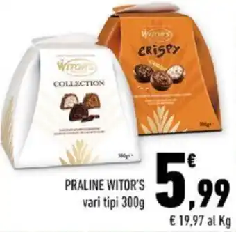 Conad PRALINE WITOR'S vari tipi 300g offerta