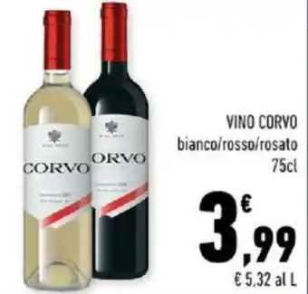 Conad VINO CORVO bianco/rosso/rosato 75cl offerta